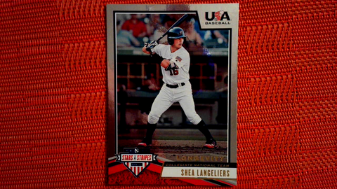 2019 Panini Stars and Stripes Longevity Base Baseball #7 Shea Langeliers USA Baseball