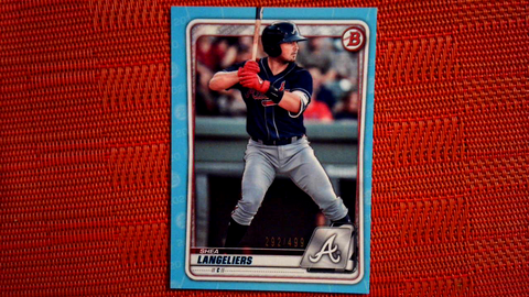 2020 Bowman Draft - Sky Blue - Shea Langeliers - Atlanta Braves - 49/499 #BD183