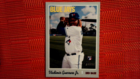 2019 Topps Heritage VLADIMIR GUERRERO JR Rookie RC #504 Toronto Blue Jays