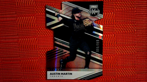 2020 Panini Elite Extra Edition Decade Die-Cut /999 #5 AUSTIN MARTIN Blue Jays