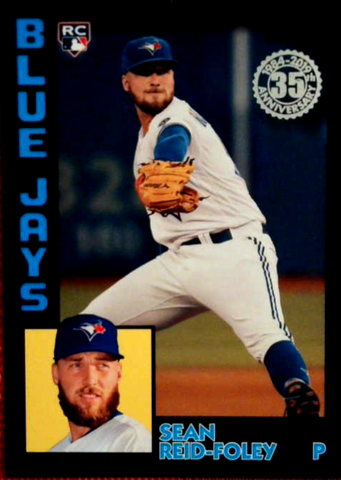 2019 Topps Series 2 #84R-SR Sean Reid-Foley Black Parallel RC /299 Blue Jays