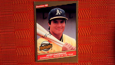 1986 DONRUSS HIGHLIGHTS JOSE CANSECO RC OAKLAND ATHLETICS #55 (See Scans)