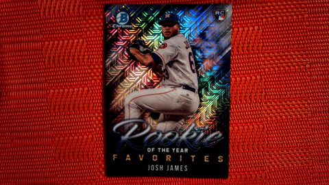 2019 Bowman Chrome Mega Box Rookie of the Year Favorites Refractors Josh James