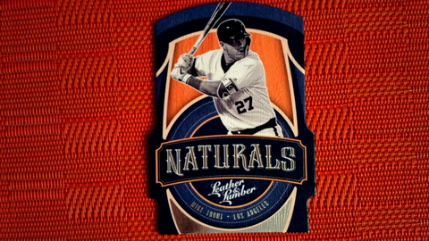 2019 Panini Leather Lumber MIKE TROUT Die-Cut NATURALS 7 Angels