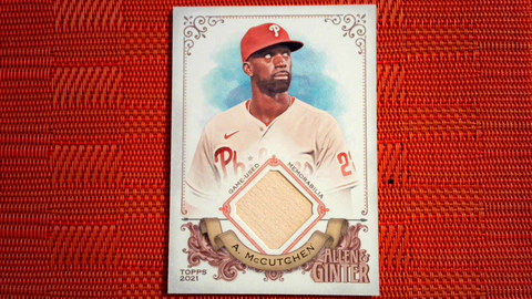 Andrew McCutchen Phillies 2021 Allen & Ginter Full Size Relics Bat AGA-AM
