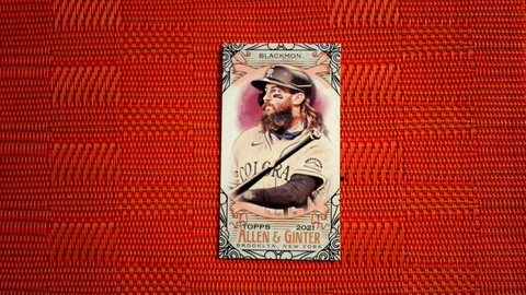 2021 Topps Allen & Ginter Mini Black Border #280 Charlie Blackmon - Rockies