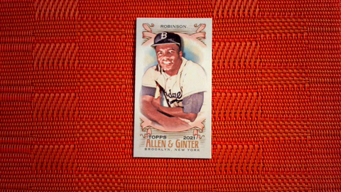 2021 JACKIE ROBINSON Allen & Ginter HOF #36 Mini A&G Back - BROOKLYN DODGERS