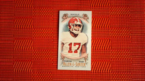 2021 Topps Allen & Ginter Mini A&G Back #214 Jaylen Waddle - Miami Dolphins