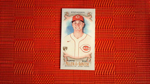 2021 Topps Allen & Ginter Tyler Stephenson RC Mini A&G Back SP #299 Reds Rookie