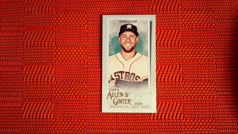 2020 Topps Allen & Ginter GEORGE SPRINGER A&G Back Mini #12 Astros