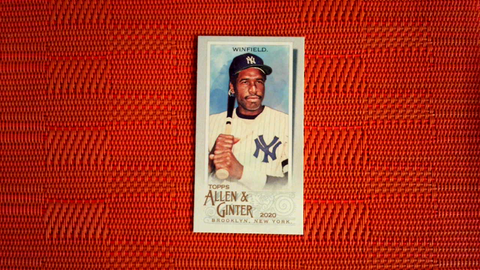 2020 Topps Allen & Ginter A&G Back Mini Dave Winfield #91 New York Yankees