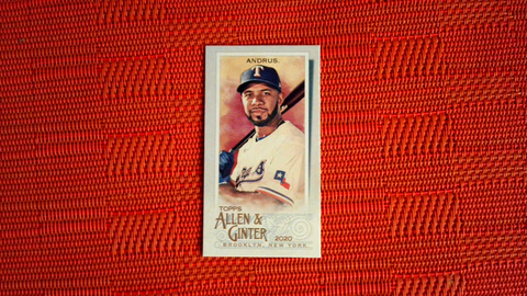 2020 Topps Allen and Ginter A&G Back Mini #267 Elvis Andrus - Texas Rangers