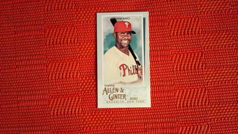 2020 Topps Allen & Ginter's Short Print Mini A&G Back Ryan Howard #329