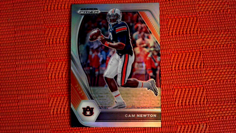 2021 Panini Prizm Draft Picks - #28 Cam Newton - Auburn Tigers Silver Prizm