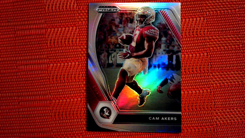 2021 Panini Prizm Draft Picks - #77 Cam Akers - Florida State Seminoles Silver Prizm