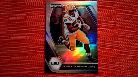 2021 Panini Prizm Draft Picks - #74 Clyde Edwards-Helaire - LSU Tigers Silver Prizm