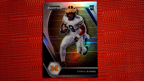 2021 Panini Prizm Draft Picks - #115 Chris Evans - Michigan Wolverines Silver Prizm
