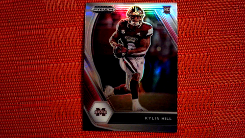 2021 Panini Prizm Draft Picks - #118 Kylin Hill - Mississippi State Bulldogs Silver Prizm
