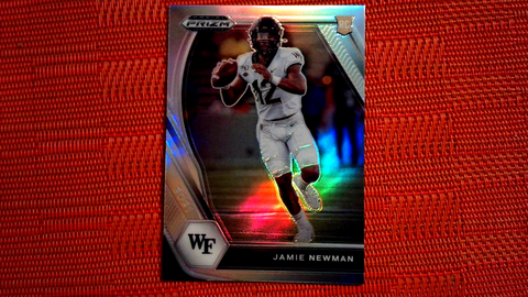 2021 Panini Prizm Draft Picks - #135 Jamie Newman - Wake Forest Demon Deacons Silver Prizm