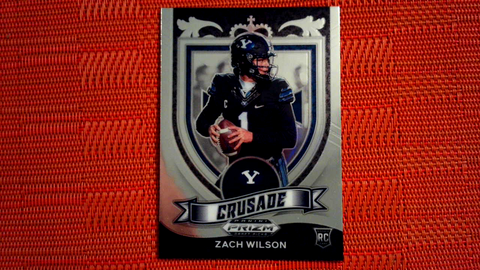 2021 PANINI PRIZM DRAFT PICKS ZACH WILSON CRUSADE ROOKIE #168 NEW YORK JETS