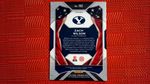 2021 PANINI PRIZM DRAFT PICKS ZACH WILSON ALL AMERICAN GREEN WAVE PRIZM RC BYU
