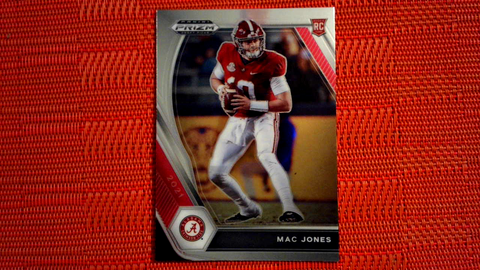 2021 Panini Prizm Draft Picks Mac Jones RC Base #104 Patriots Alabama
