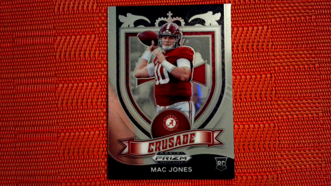 2021 PANINI PRIZM DRAFT PICKS MAC JONES RC CRUSADE 170 PATRIOTS ALABAMA!