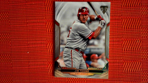 2019 Topps Triple Threads #40 Jim Thome - Philadelphia Phillies