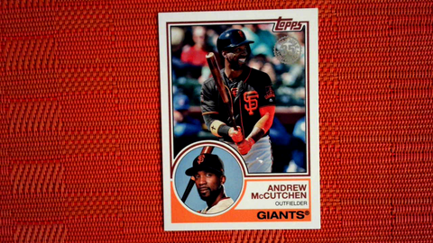 2018 Topps Update  #83-1 Andrew McCutchen - San Francisco Giants (1983 Topps Baseball 35th Set)