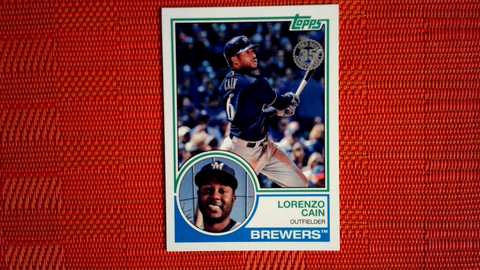 2018 Topps Update  #83-25 Lorenzo Cain - Milwaukee Brewers (1983 Topps Baseball 35th Set)