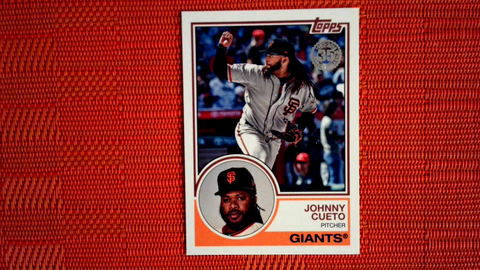 2018 Topps Update  #83-32 Johnny Cueto - San Francisco Giants (1983 Topps Baseball 35th Set)