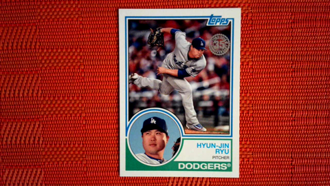 2018 Topps Update  #83-41 Hyun-Jin Ryu - Los Angeles Dodgers (1983 Topps Baseball 35th Set)