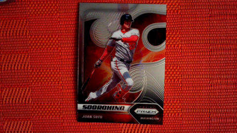 2020 Panini Prizm Baseball #7 Juan Soto - Washington Nationals (Scorching Set)