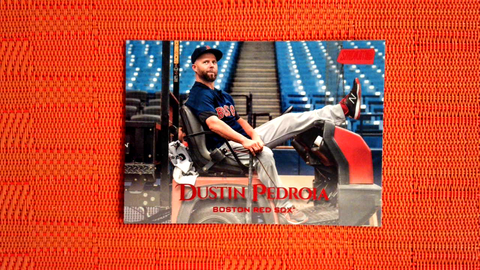 2019 Topps Stadium Club Red Foil #63 Dustin Pedroia