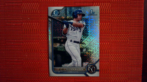 2022 Bowman Base Chrome Mega Box Mojo #BCP-85 Peyton Wilson Baseball Default Title