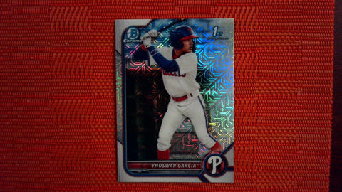 2022 Bowman Base Chrome Mega Box Mojo #BCP-90 Yhoswar Garcia Baseball Default Title