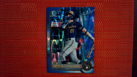 2022 Bowman Blue Lava Refractor #BCP-144 Jheremy Vargas 27/150 Baseball Default Title
