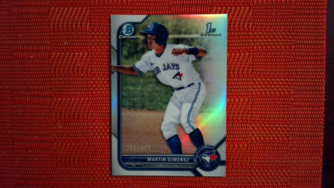 2022 Bowman Chrome Base Refractor #BCP-97 Martin Gimenez 215/499 Baseball Default Title