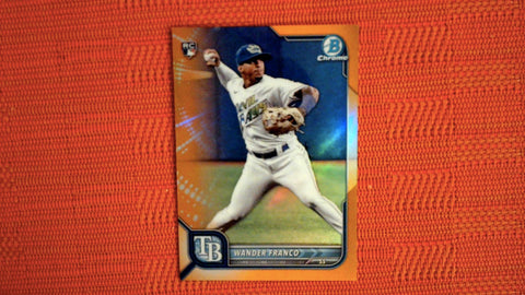 2022 Bowman Chrome Rookie #10 Wander Franco Orange Refractor - 22/25