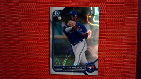 2022 Bowman Chrome Lava Refractor #BCP-12 Estiven Machado 251/399 Baseball Default Title