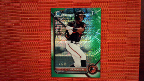 2022 Bowman Chrome Mojo Green #BCP-125 Luis Gonzalez 41/99 Baseball Default Title
