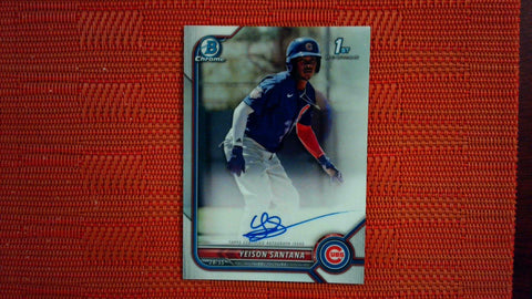 2022 Bowman Chrome Prospect Autograph #CPA-YS Yeison Santana Baseball Default Title
