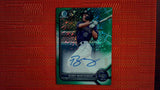 2022 Bowman Chrome Prospect Autographs Green Shimmer #CPA-BMY Benny Montgomery 42/99 Baseball Default Title