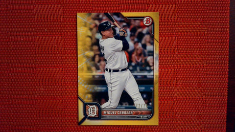 2022 Bowman Yellow Border #50 Miguel Cabrera 72/75Baseball Default Title