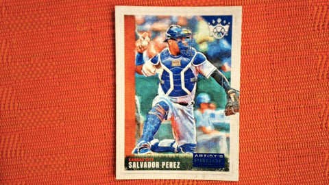 2022 Panini Diamond Kings Artist Proof Blue #123 Salvador Perez SP Default Title