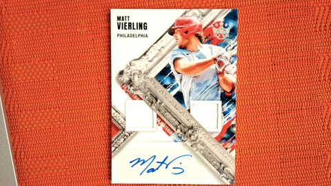 2022 Panini Diamond Kings DK Material Signatures #DMS-MV Matt Vierling Default Title