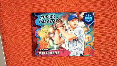 2022 Panini Diamond Kings Holo Blue Artist's Palette Set #AP-2 Max Scherzer 33/99 Default Title
