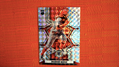 2022 Panini Mosaic Baseball Silver Prizm #227 Brandon Marsh Choice Variation Rookie Default Title