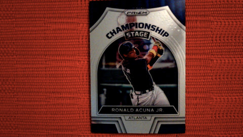 2022 Panini Prizm Baseball Championship Stage #CS-1 Ronald Acuna Jr Insert Default Title