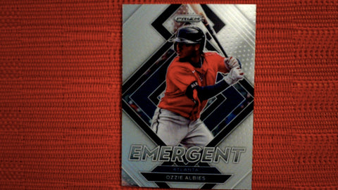 2022 Panini Prizm Baseball Emegent #E-3 Ozzie Albies Insert Default Title